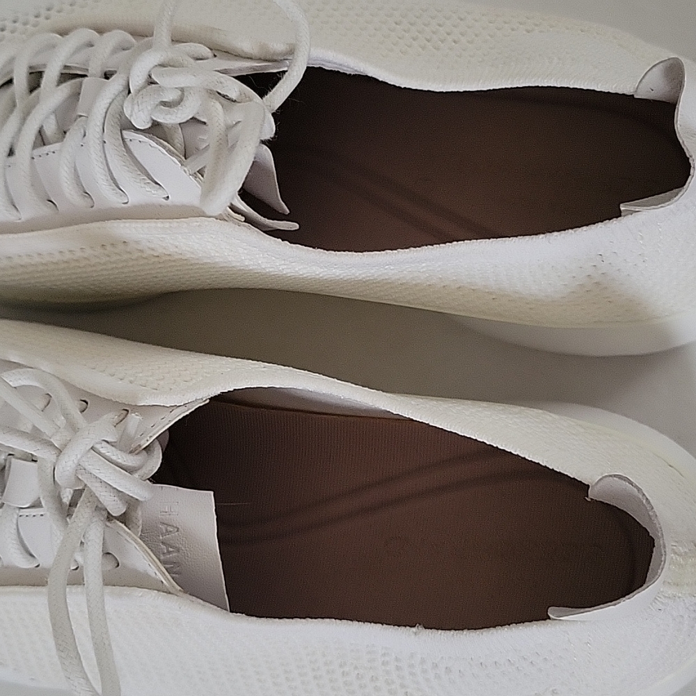 NEW Cole Haan White 3.Zerogrand Stitchlite Oxford Sneakers Size 9.5 - Picture 5 of 12
